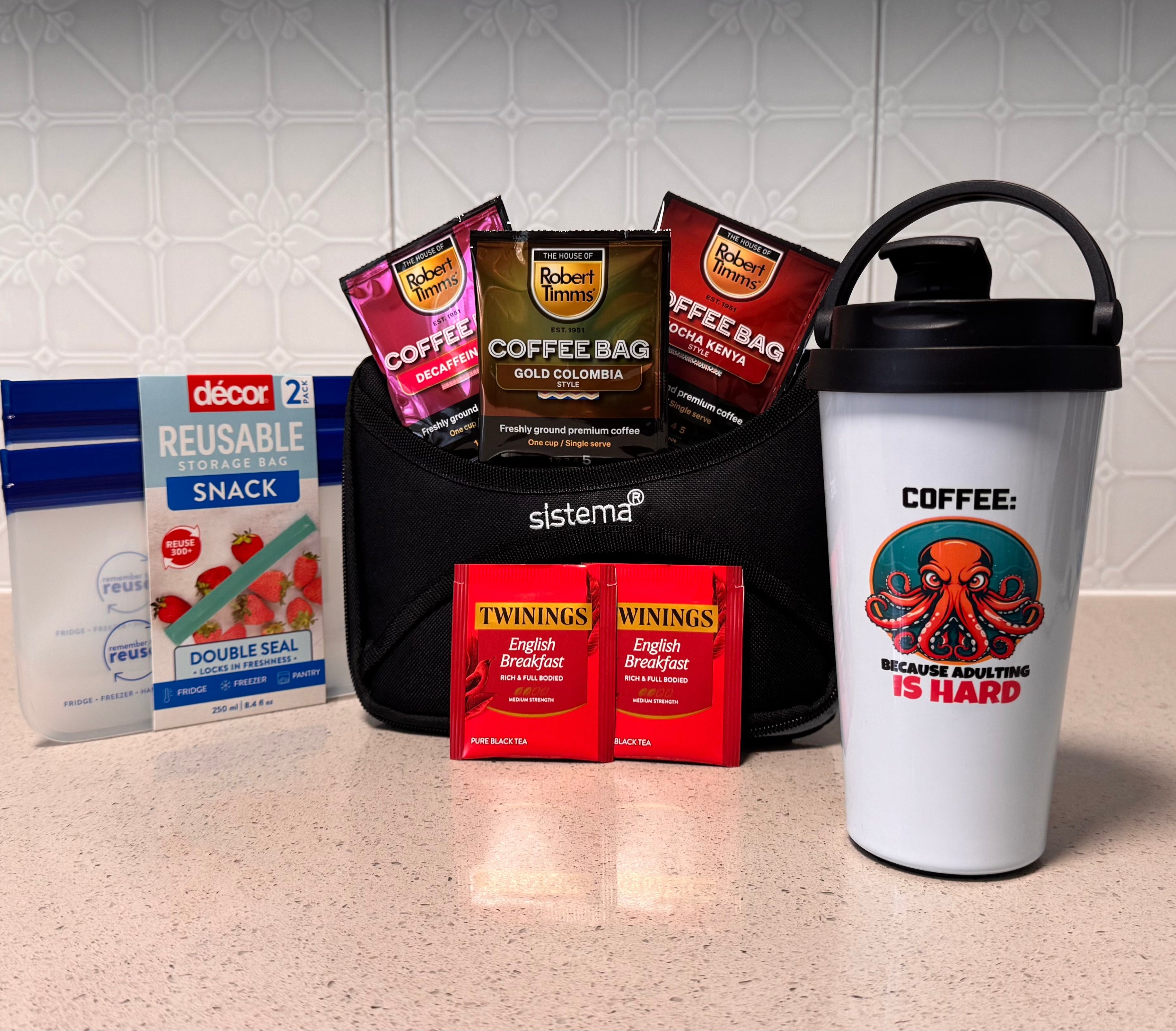 Coffee and Lunch on the go pack