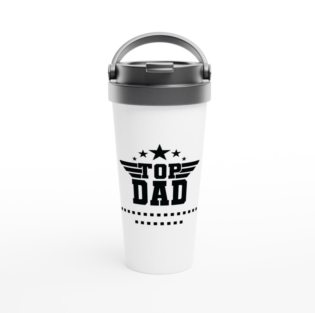 Top Dad 443ml (15oz) Stainless Steel Travel Mug