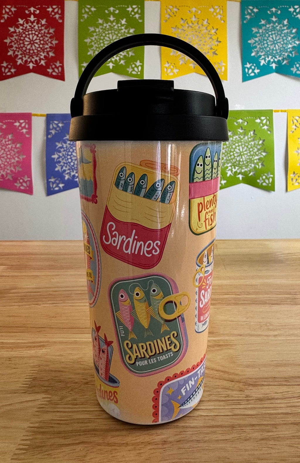 Sardines 1 Travel Mug (not quite right print)