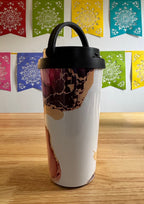 Wine Red and Gold Travel Mug (not quite right print) - Cottee Creations