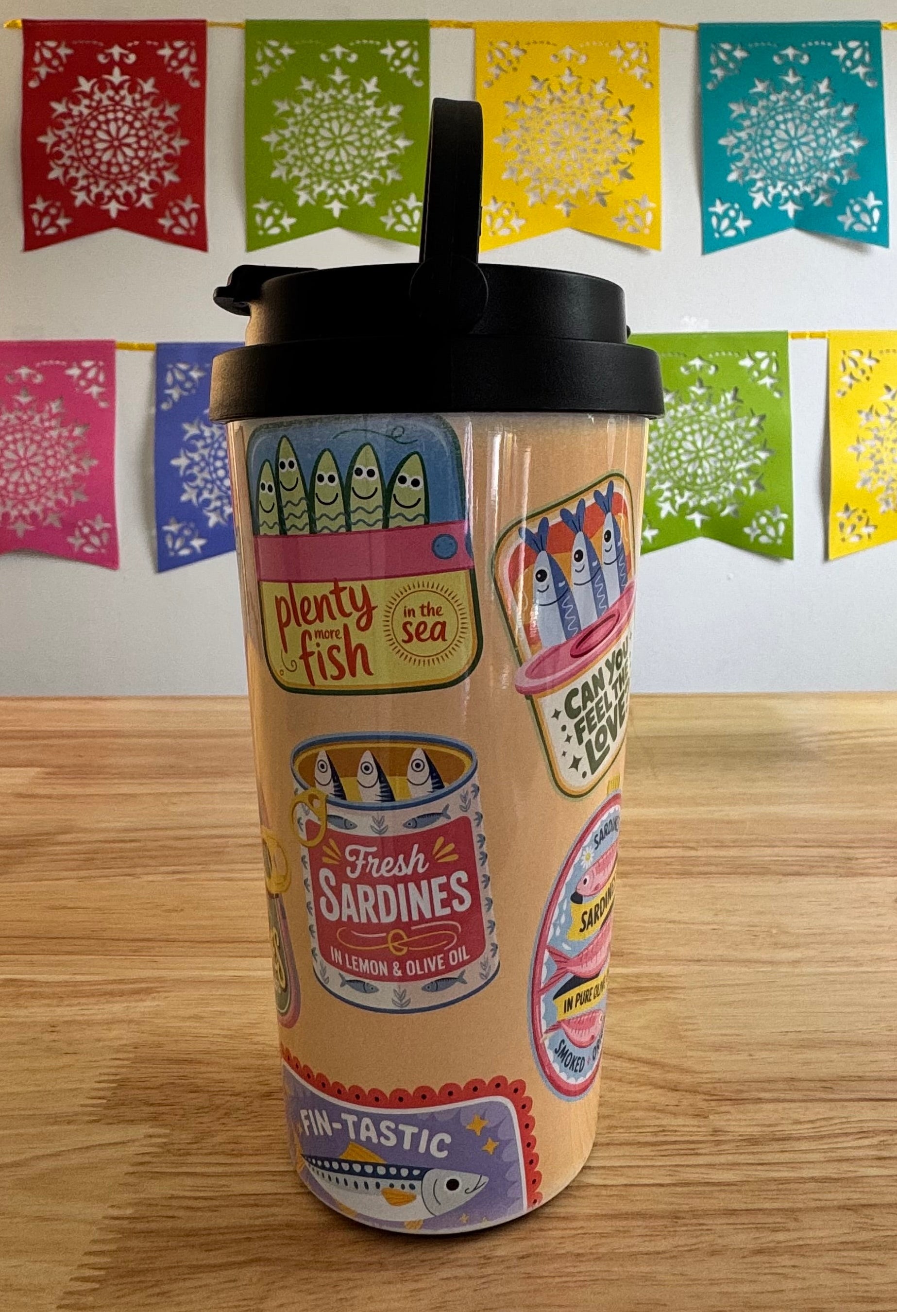 Sardines 1 Travel Mug (not quite right print)