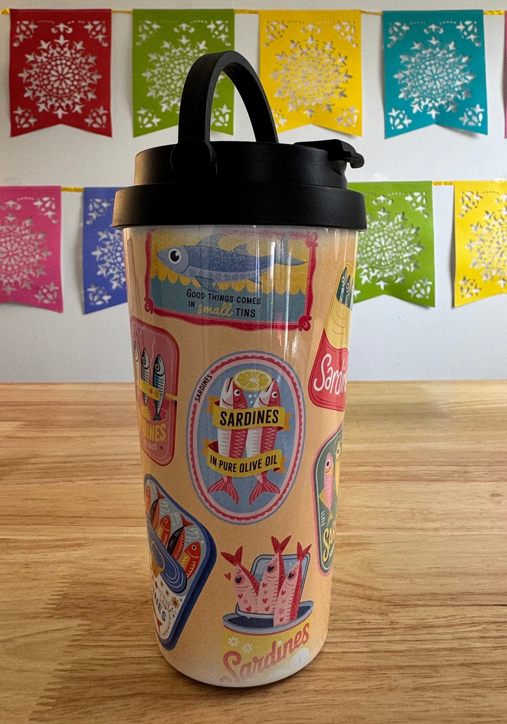 Sardines 1 Travel Mug (not quite right print)