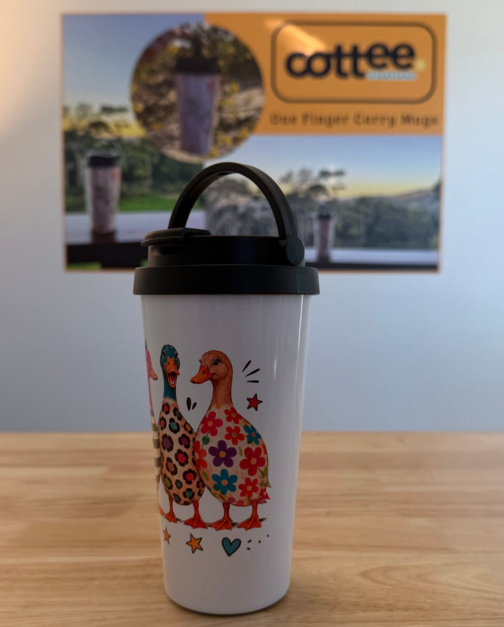 "Quackers" Easy Carry Travel Mug