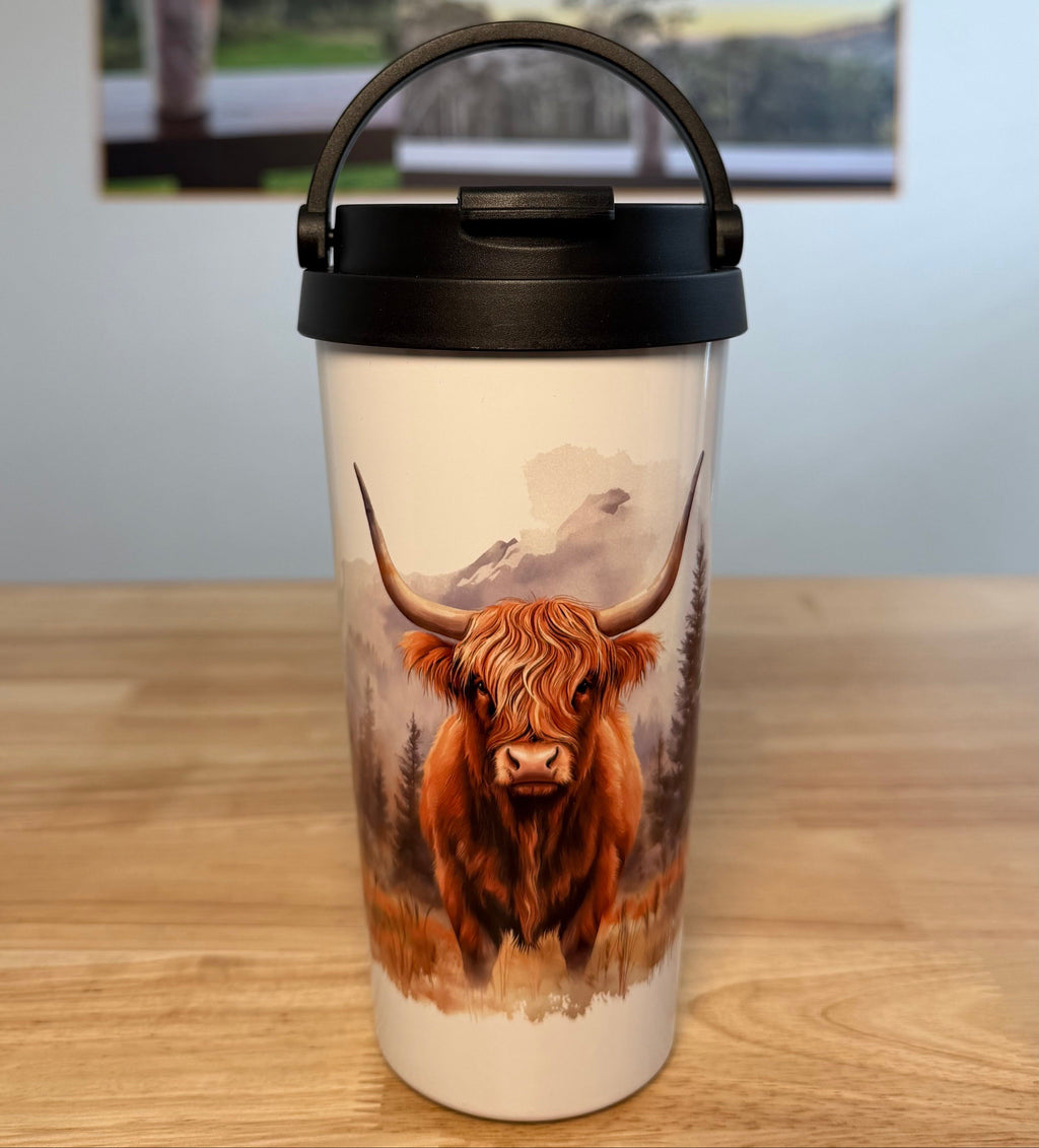 "Rex" Easy Carry Travel Mug (443ML) - Cottee Creations