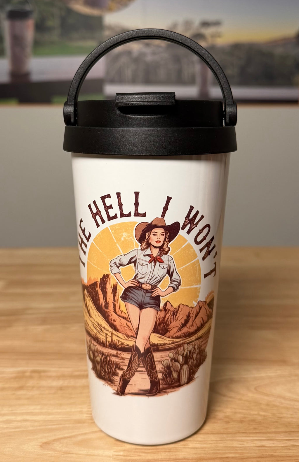 "Dolly" Easy Carry Travel Mug (443ML)