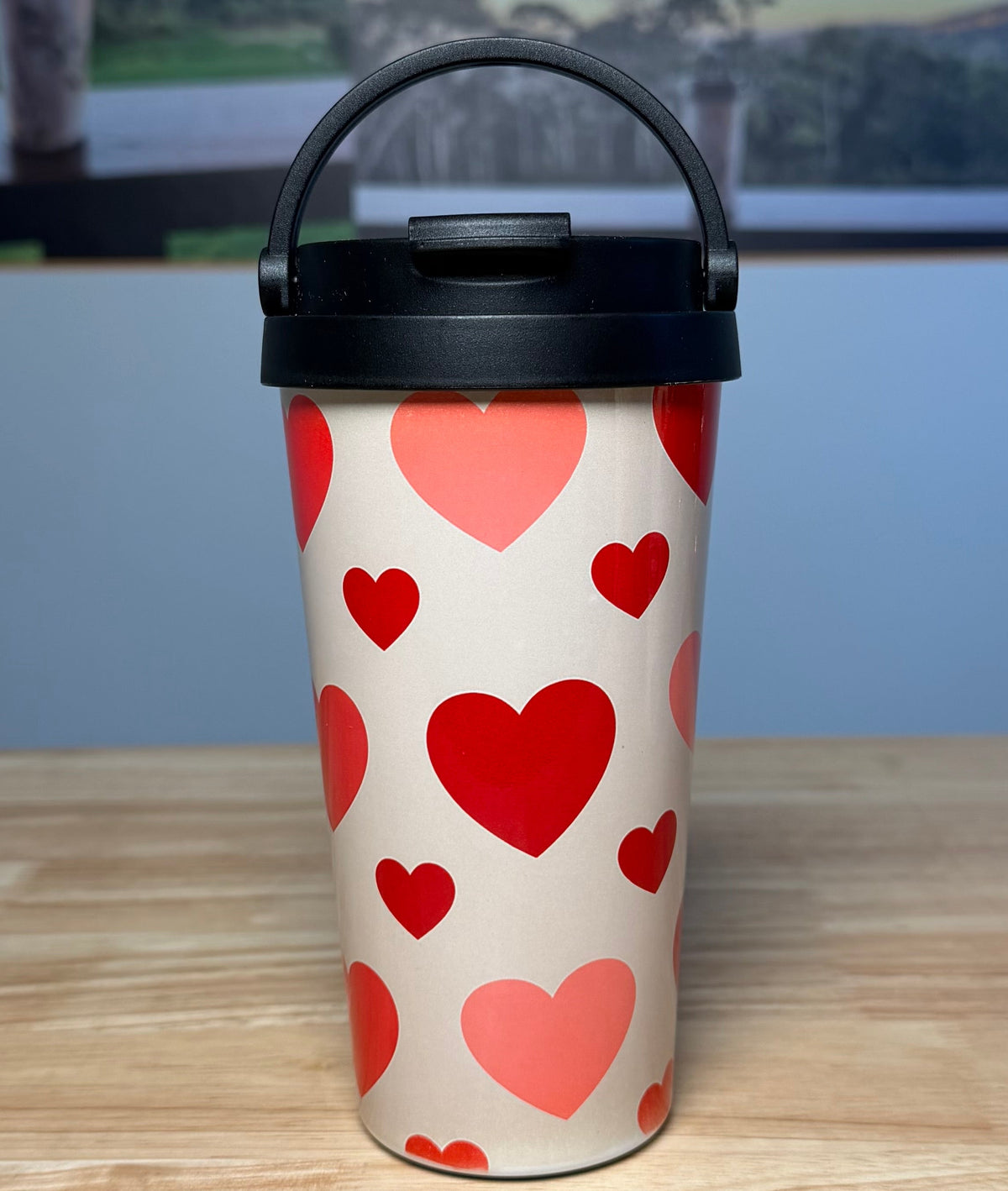 "Loveheart" Easy Carry Travel Mug (443ML)