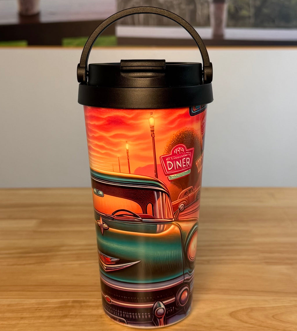 "Classic" Easy Carry Travel Mug (443ML) - Cottee Creations