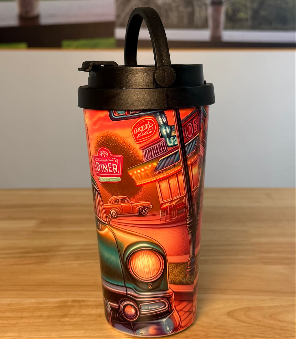 "Classic" Easy Carry Travel Mug (443ML) - Cottee Creations