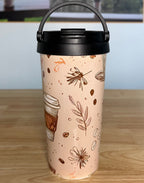 "Cafe Au Lait" Easy Carry Travel Mug (443ML)