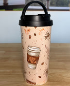 "Cafe Au Lait" Easy Carry Travel Mug (443ML)