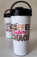 2 Pack Coffee Lover Easy Carry Travel Mugs - Cottee Creations