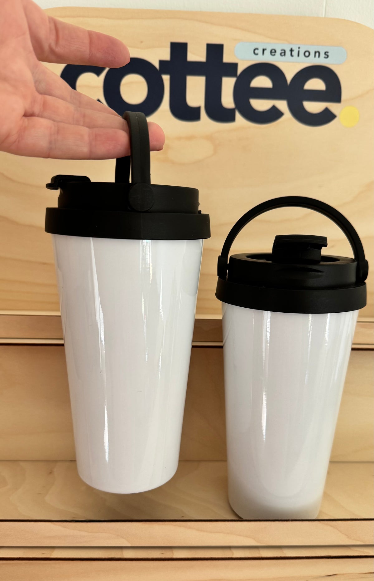 CHOOSE YOUR DESIGNS 2 Pack Easy Carry Travel Mugs - Cottee Creations