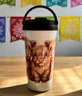 Highland Cow 2 15oz Easy Carry Travel Mug (Full wrap) - Cottee Creations