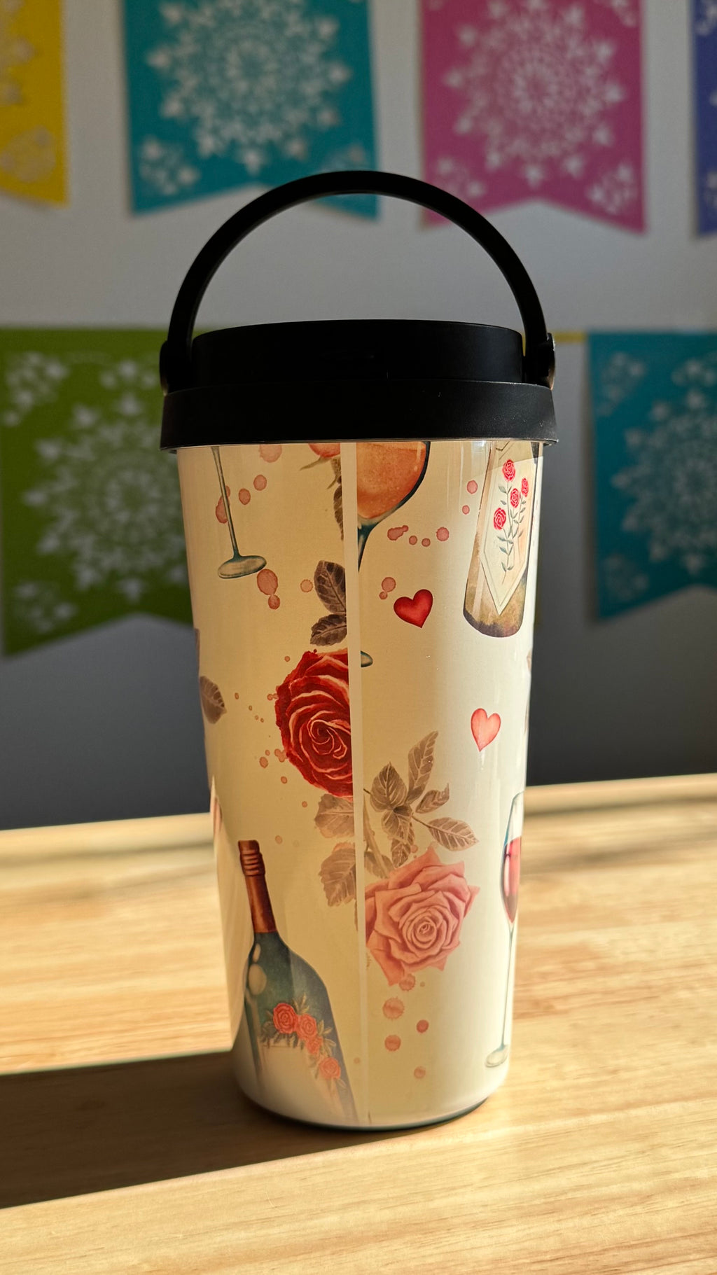 Wine Travel Mug (not quite right print) - Cottee Creations