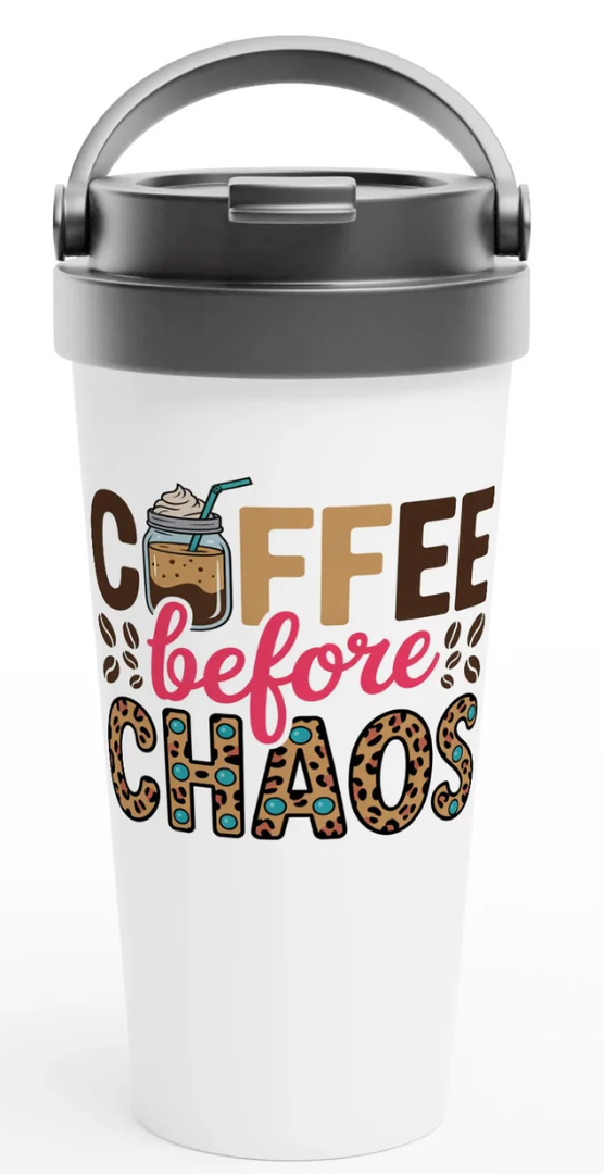 Coffee Before Chaos Mug Pair