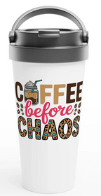 Coffee Before Chaos Mug Pair