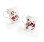 Love Birds Porcelain Tea Cup Pair