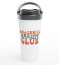 Millennial Anxiety Club 443ml (15oz) Stainless Steel Travel Mug - Cottee Creations