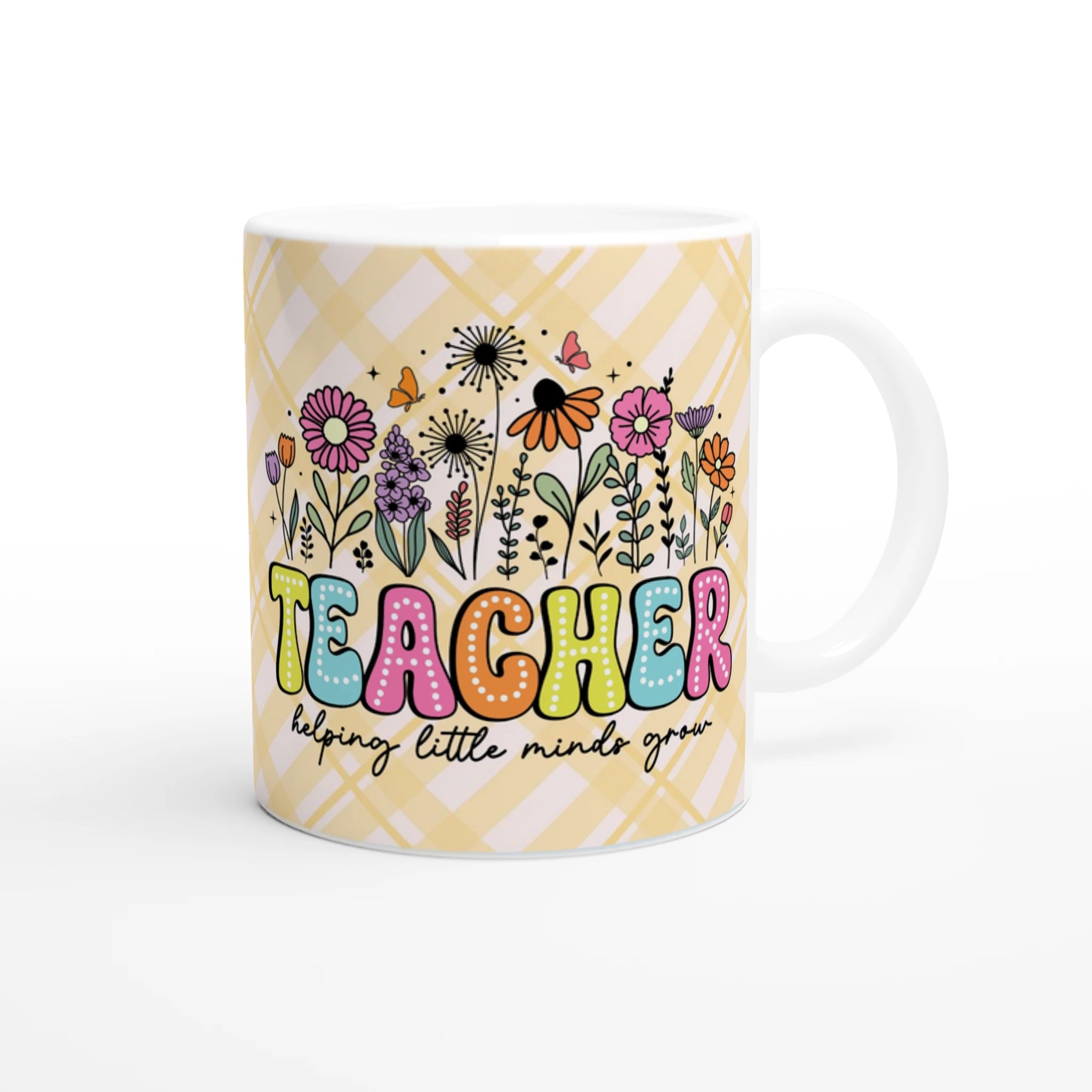 Teacher Wildflowers Ceramic Mug - Cottee Creations