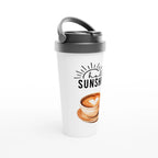 Hello Sunshine 443ml (15oz) Stainless Steel Travel Mug - Cottee Creations