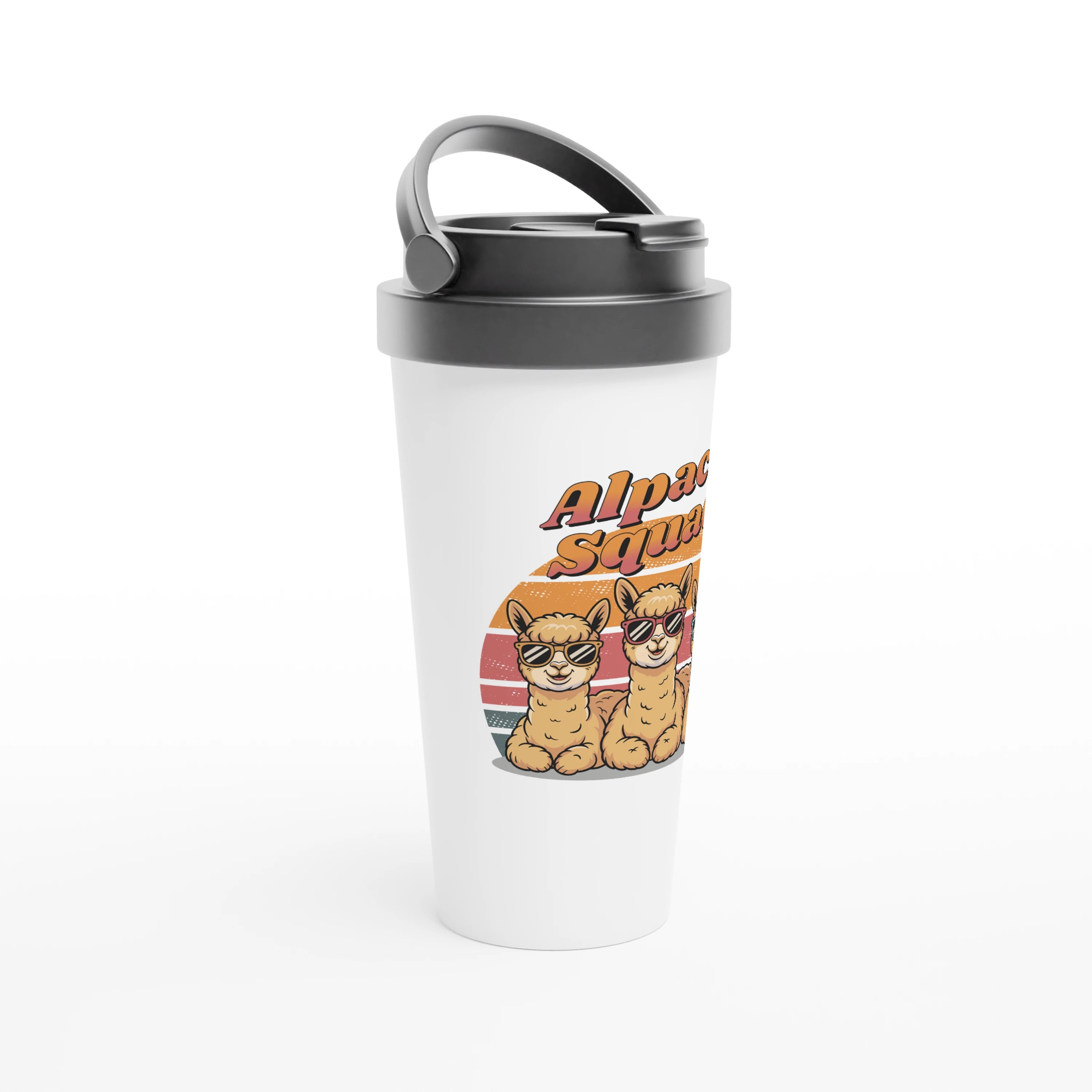 Alpaca Squad 443ml (15oz) Stainless Steel Travel Mug - Cottee Creations