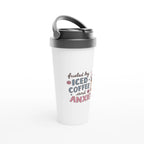 Fueled by Iced Coffee and Anxiety 443ml (15oz) Stainless Steel Travel Mug - Cottee Creations
