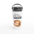 Hello Sunshine 443ml (15oz) Stainless Steel Travel Mug - Cottee Creations