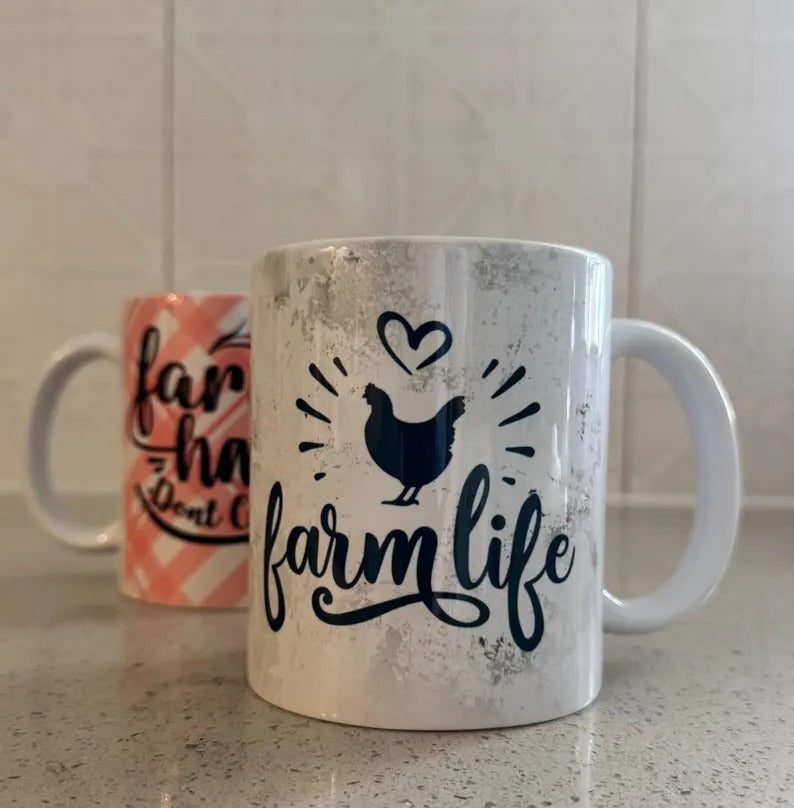 Farm Life Mug set of 2 - Cottee Creations
