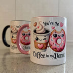 Coffee and Donut Lover Mug Set: Aussie Humor Gift - Cottee Creations