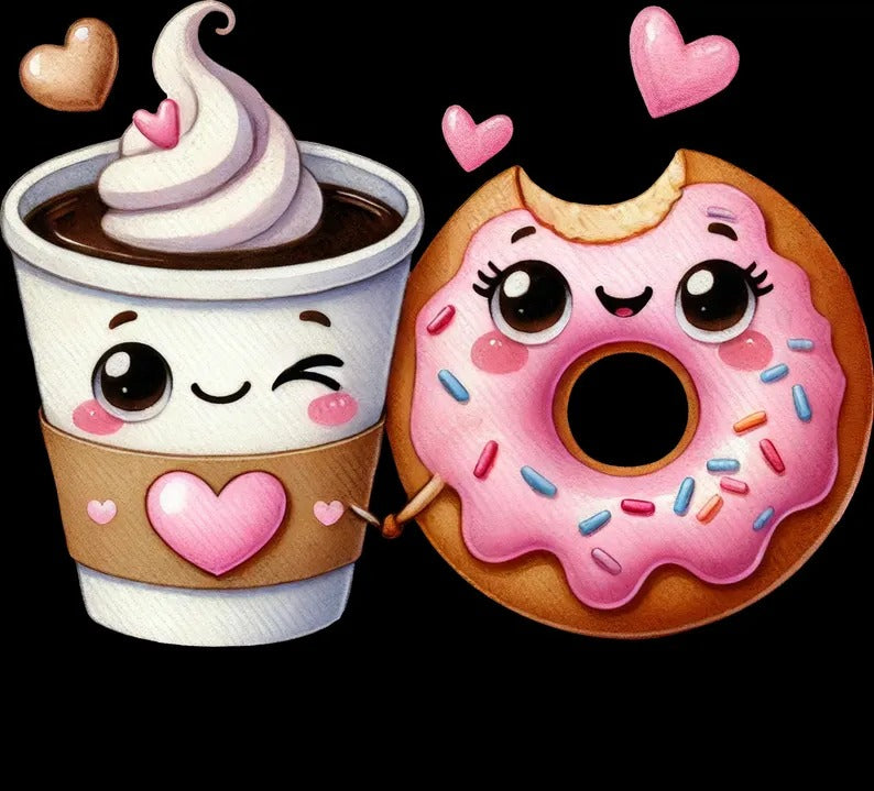 Coffee and Donut Lover Mug Set: Aussie Humor Gift - Cottee Creations