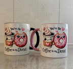 Coffee and Donut Lover Mug Set: Aussie Humor Gift - Cottee Creations