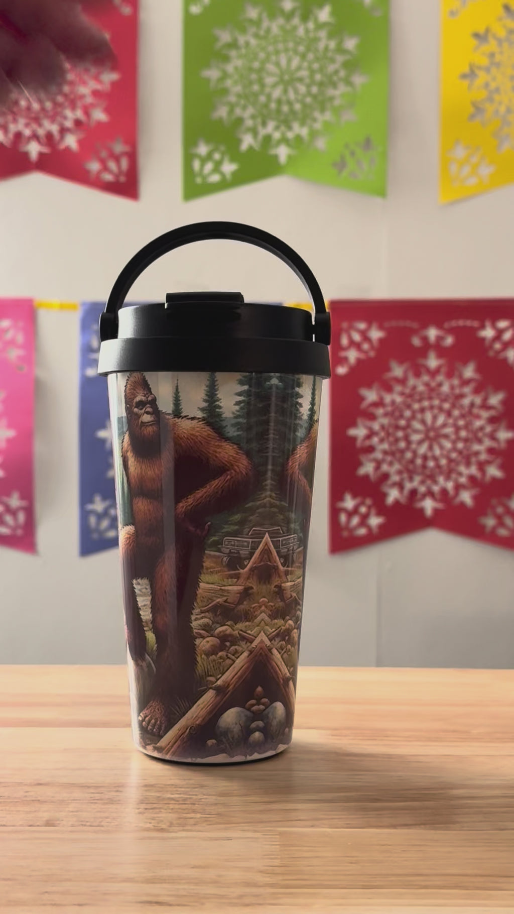 Sasquatch (15oz) Stainless Steel Travel Mug (Full Wrap)