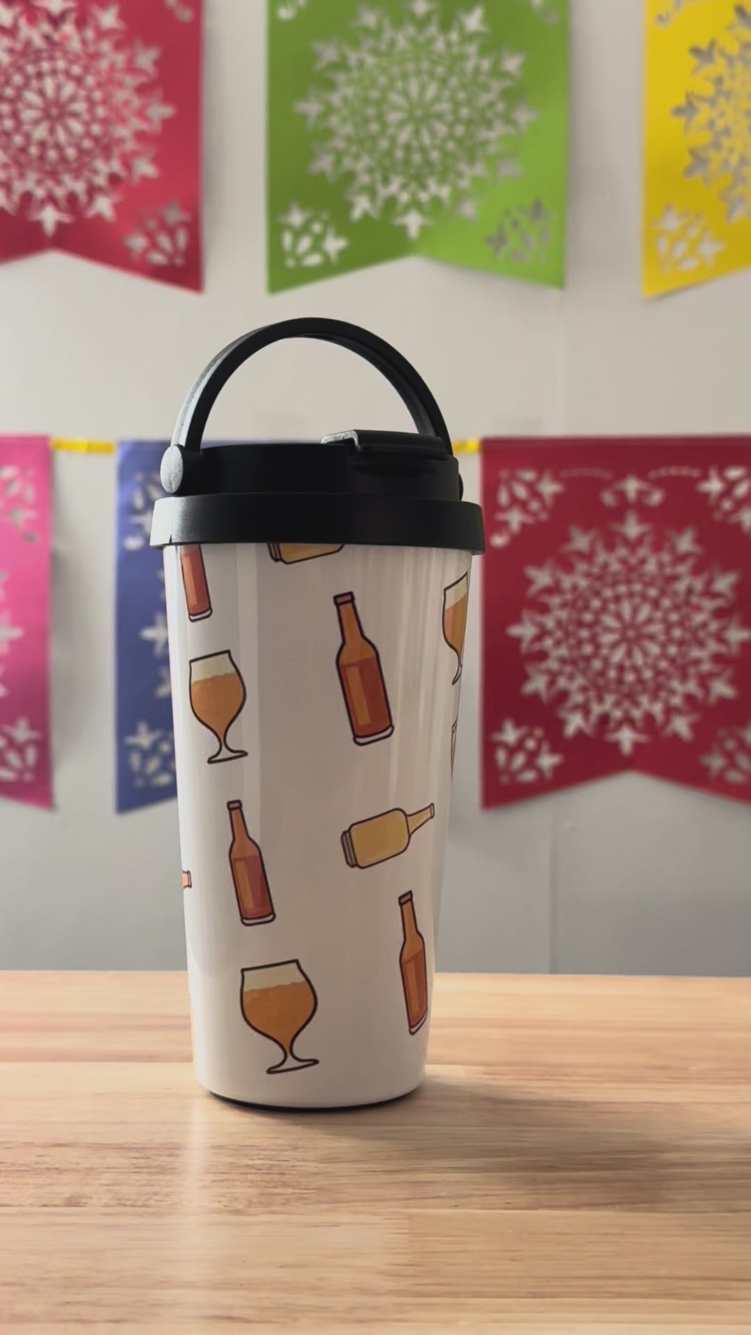Beer (15oz) Stainless Steel Travel Mug