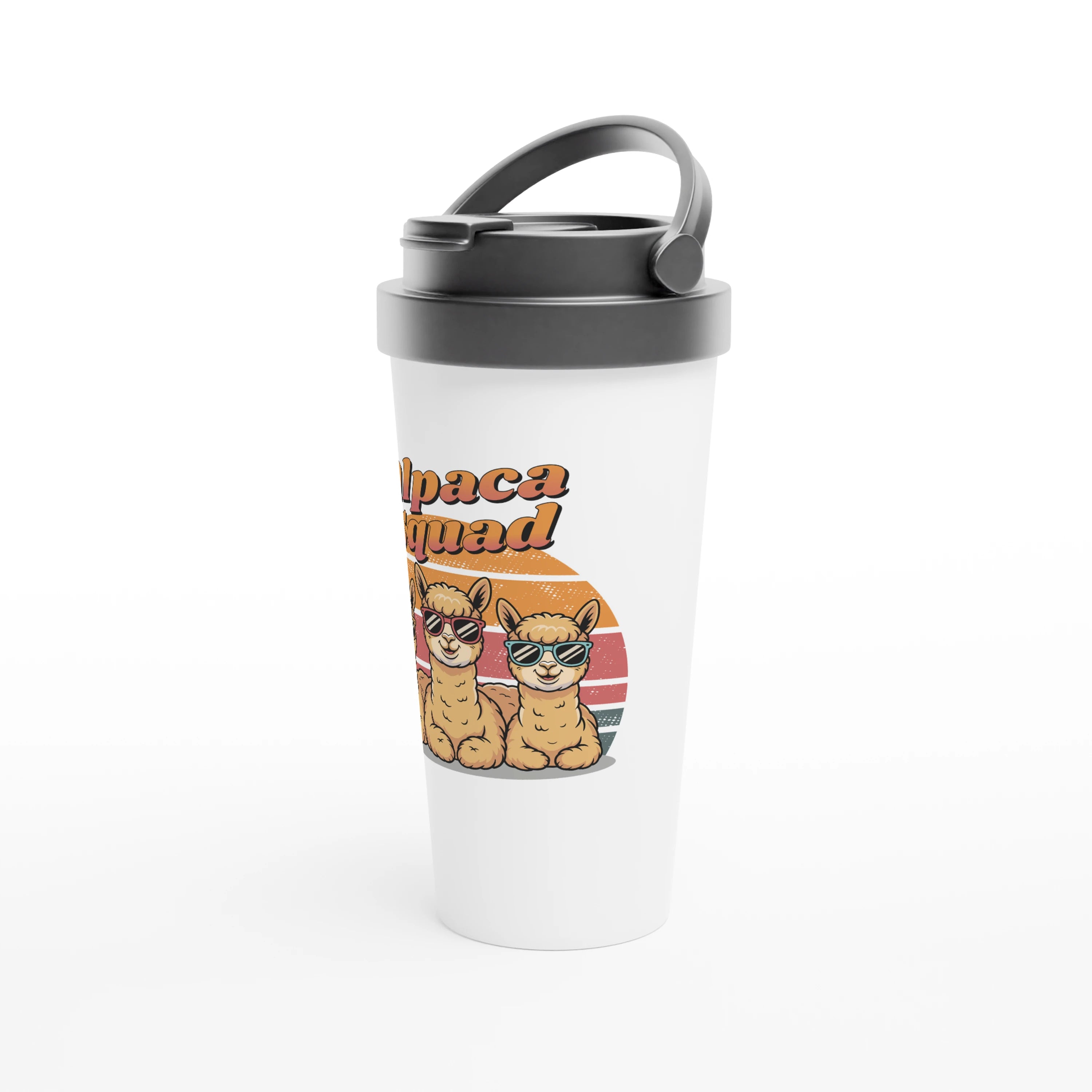 Alpaca Squad 443ml (15oz) Stainless Steel Travel Mug - Cottee Creations